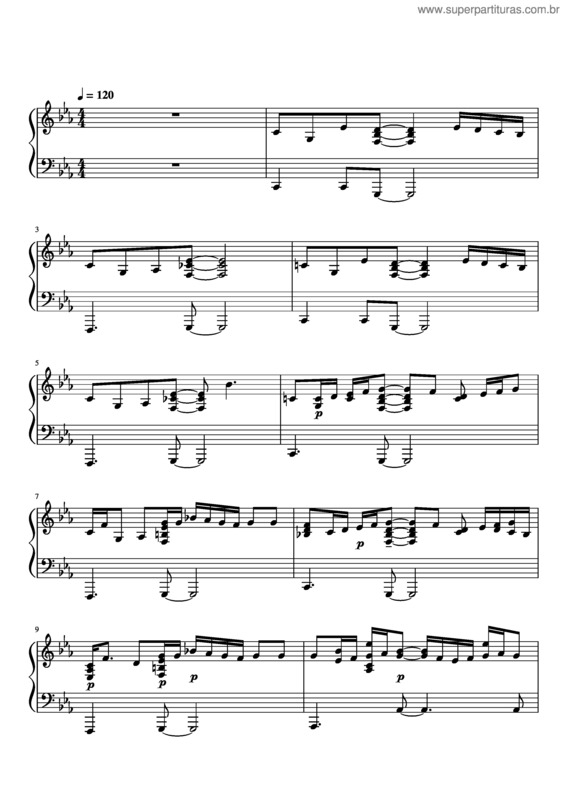 Partitura da música Vida Loca v.2