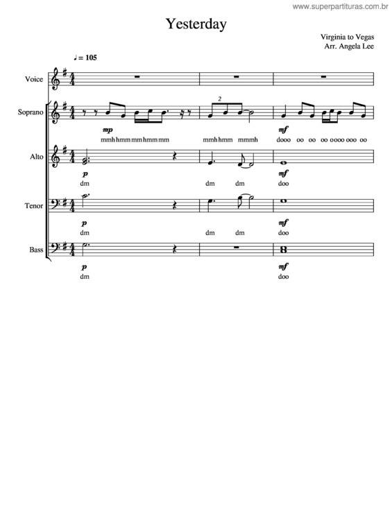 Partitura da música Virginia To Vegas