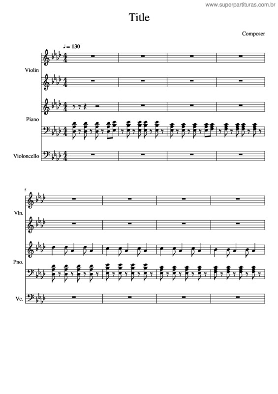 Partitura da música Viva La Pompeii