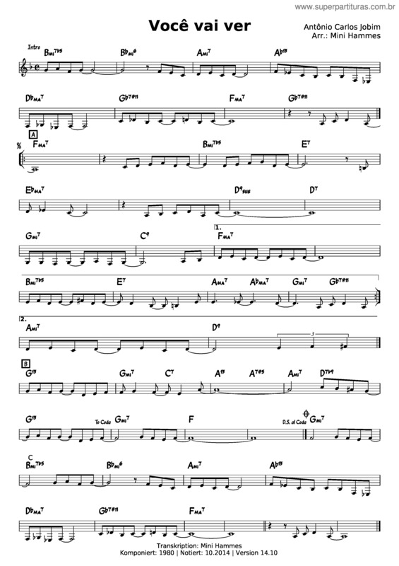 Partitura da música Você Vai Ver v.9