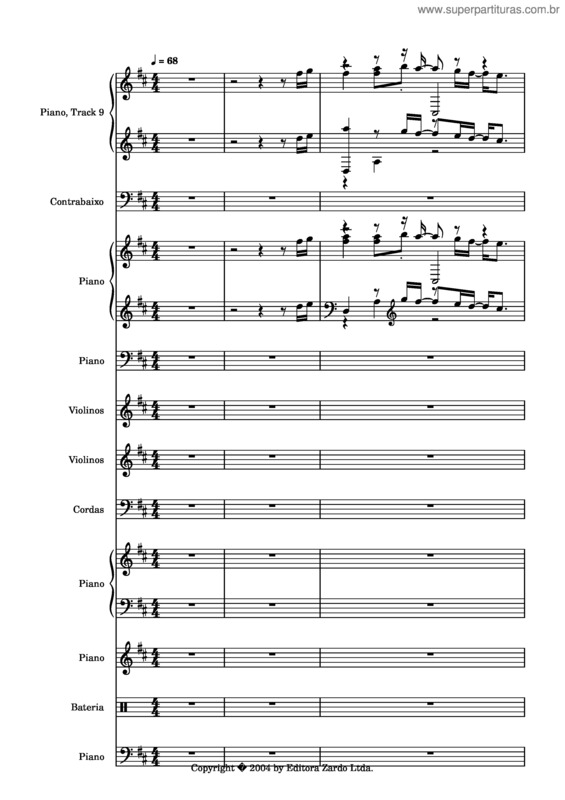 Partitura da música Volta Pra Mim v.6