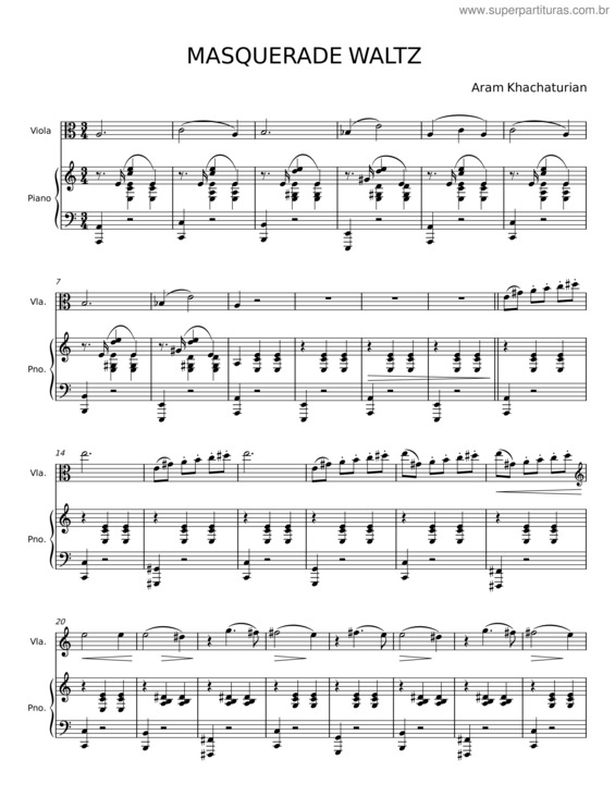 Partitura da música Waltz To The Drama Masquerade v.3