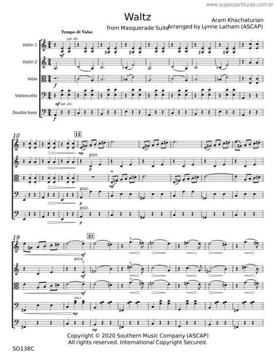 Partitura da música Waltz To The Drama Masquerade