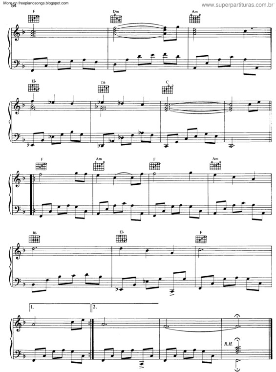 Partitura da música Watermark v.7