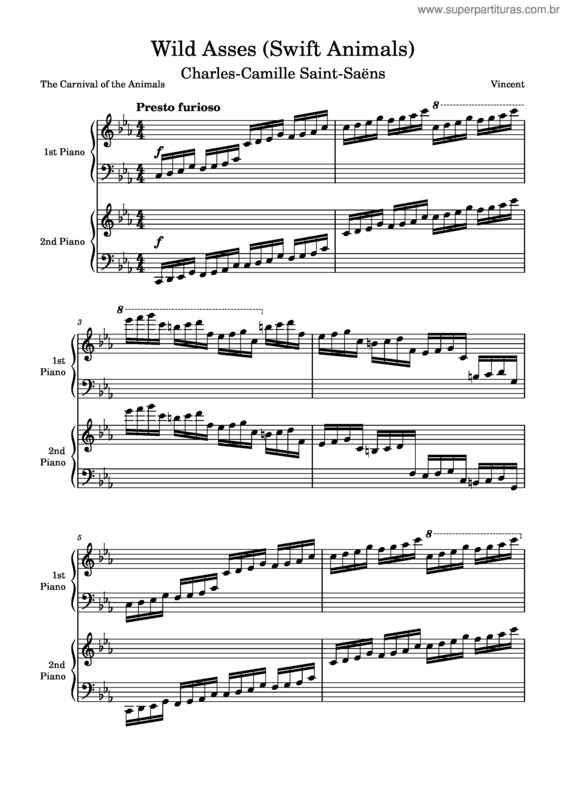 Partitura da música Wild Asses