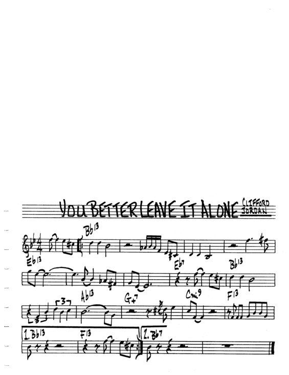 Partitura da música You Better Leave It Alone v.3